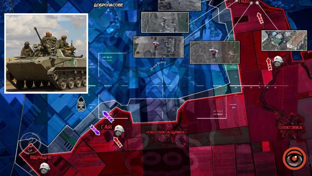 Ворог продовжує тиск по південному берегу річки Вовча та готує удар по флангах на Олександрівському напрямку — “Мучной”