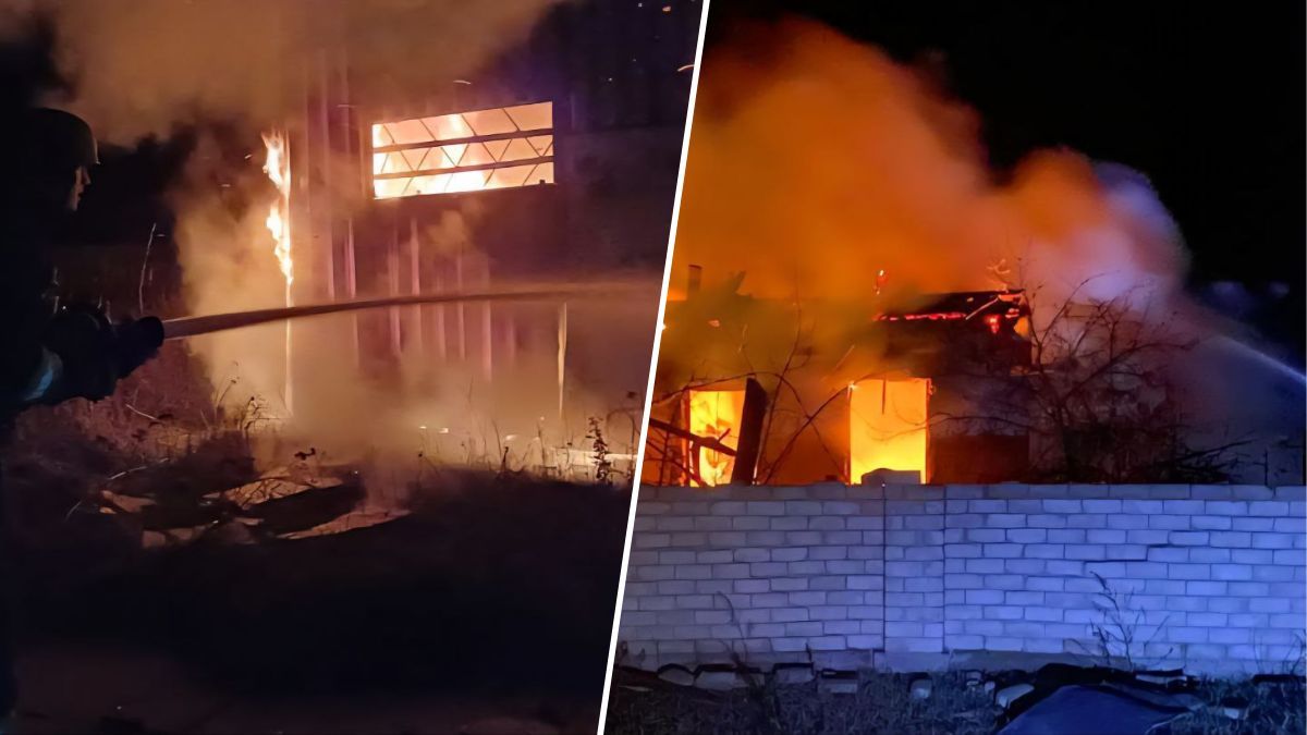 Ворог вночі атакував Дніпропетровську область дронами та артилерією: горіли будинок, гараж та банк