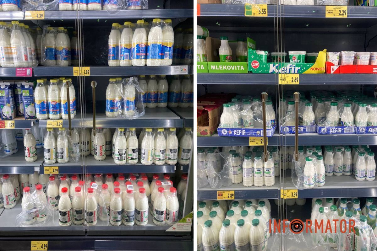Большой выбор молочной продукции Украинцы вынуждены экономить на еде: насколько отличается стоимость продуктов в Днепре и Польше, 17