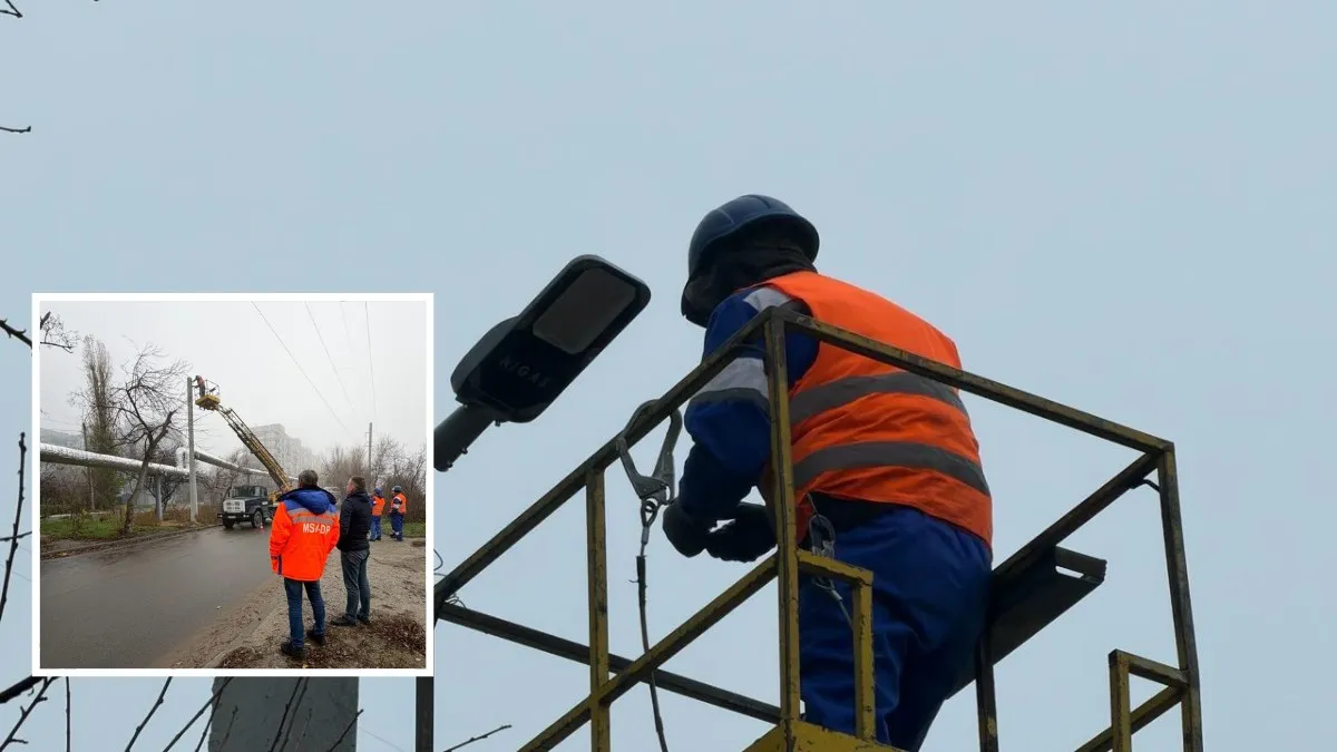 У Дніпрі встановлюють зовнішнє освітлення на вулиці Данченка, де його не було майже 30 років