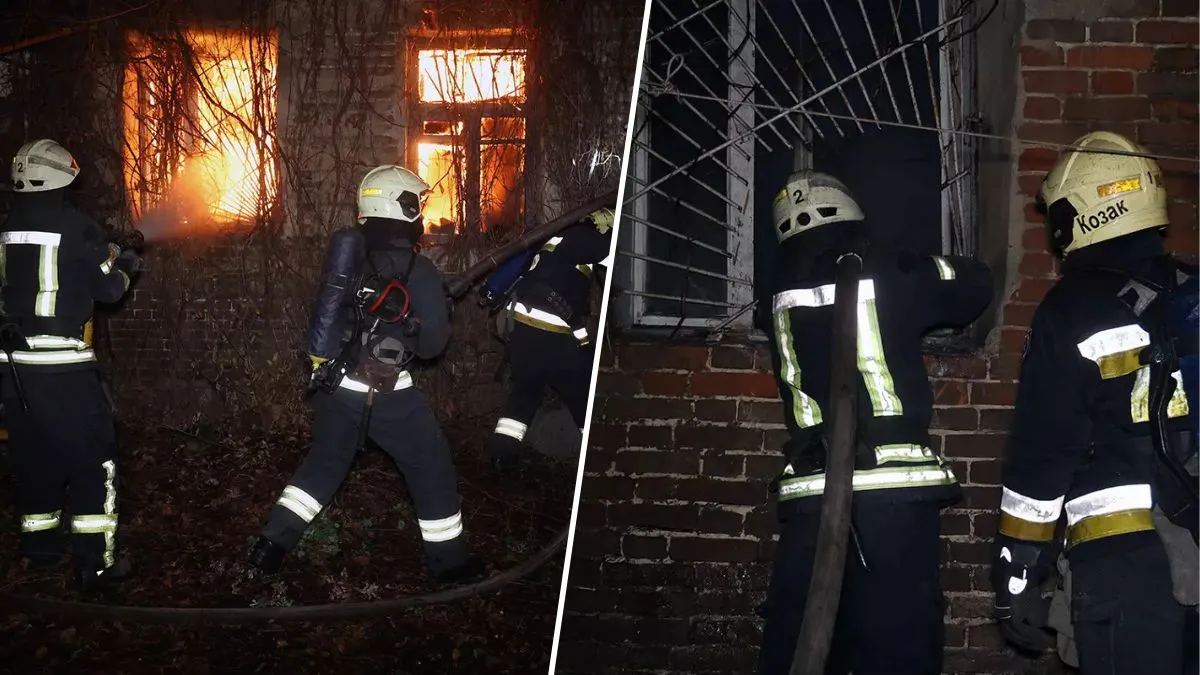 У Дніпрі загорілася покинута будівля: з неї врятували чоловіка з опіками
