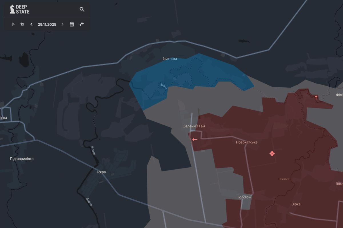 Мапа за 29 листопада