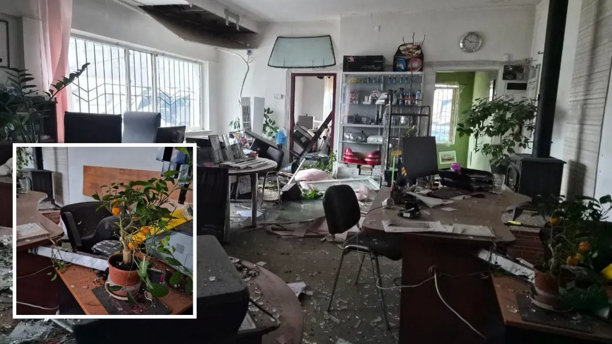 Ракетний удар по Дніпру: як виглядає пошкоджений офіс, в якому загинула жінка