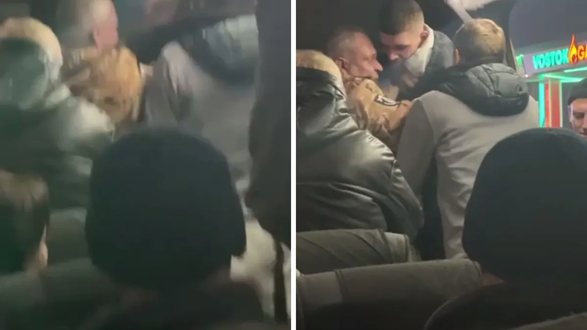 У Кривому Розі у маршрутці пасажир напав з ножем на чоловіка у військовій формі на милицях