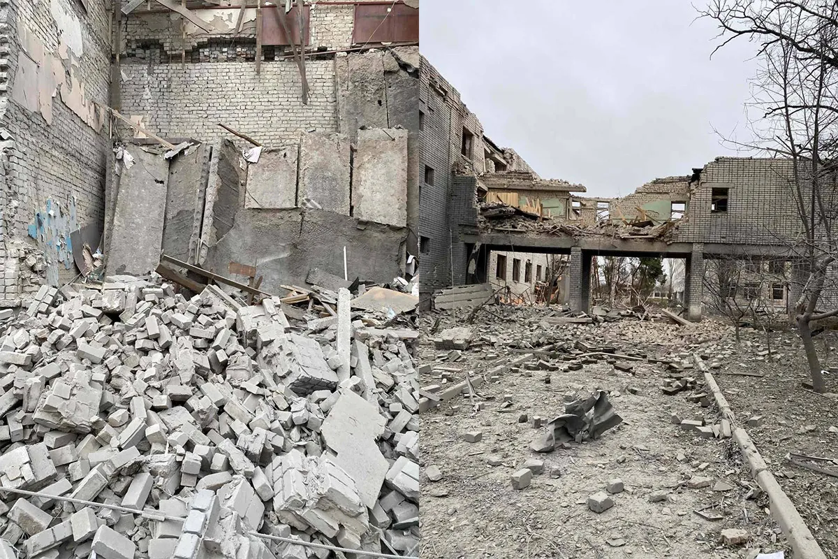 Ворог повністю знищив заклад освіти Ворог повністю знищив заклад освіти