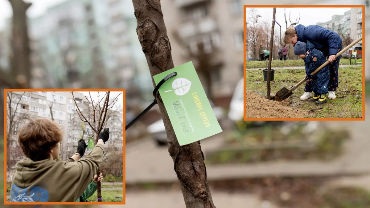 Висадили 100 саджанців: у Дніпрі на лівому березі відбулась акція “Родинне дерево”