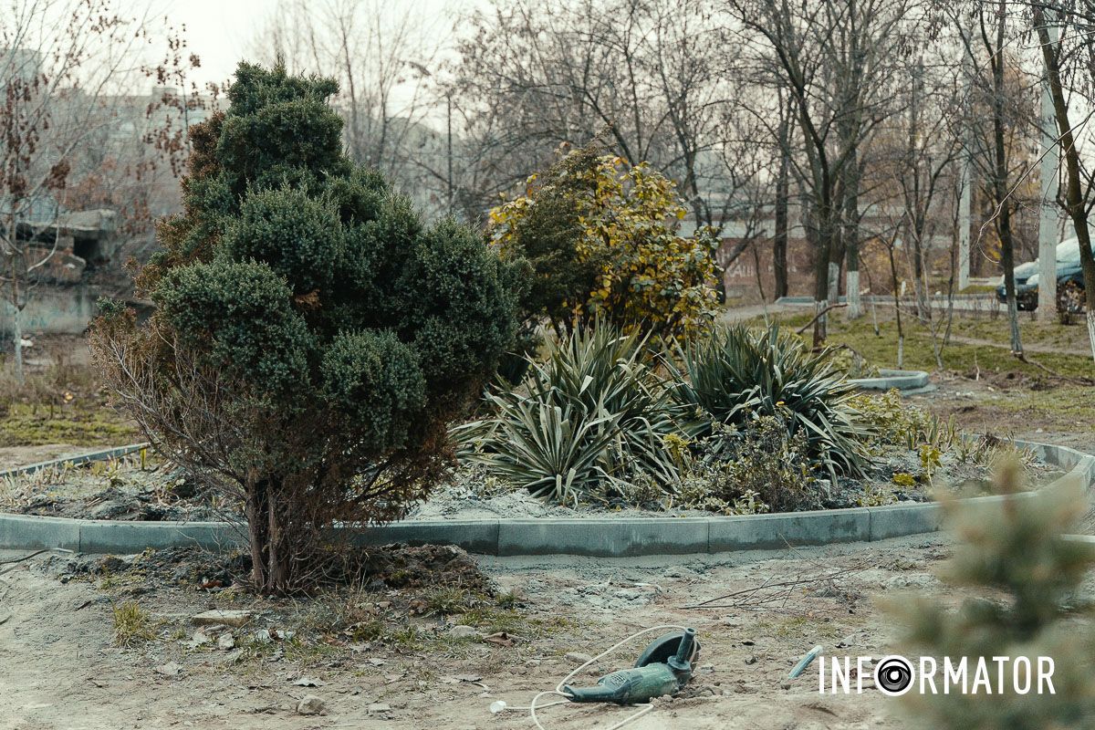 Зелені насадження У Дніпрі на Янтарній створюють нову зону відпочинку: як вона виглядає 10