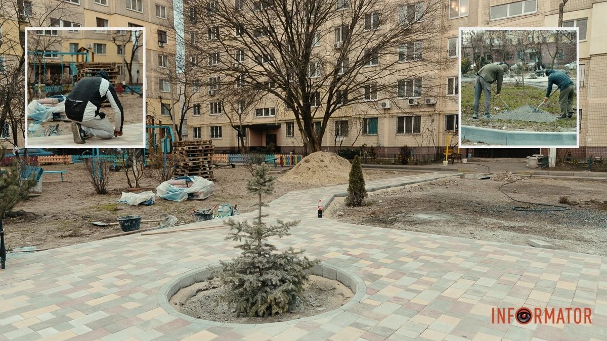 У Дніпрі на Янтарній створюють нову зону відпочинку: як вона виглядає