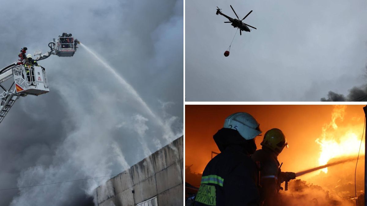 У Дніпрі після масованого обстрілу вирує сильна пожежа: рятувальники задіяли гелікоптер