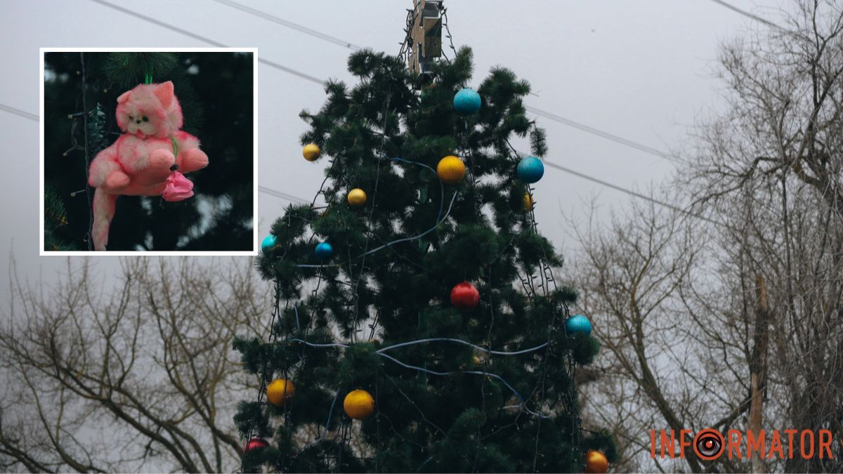 Диво до Дня святого Миколая: у Новокодацькому парку встановили та нарядили ялинку