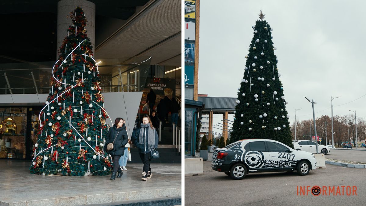 Свято наближається: як виглядають різдвяні локації біля «МОСТ-Сіті» та «Вавілону» у Дніпрі
