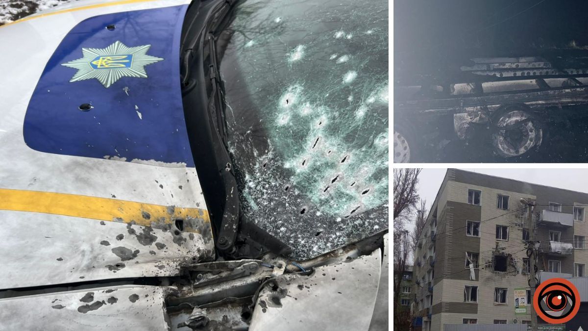 У Нікопольському районі ворог вдарив по вантажівці та авто поліцейських: двоє правоохоронців поранені