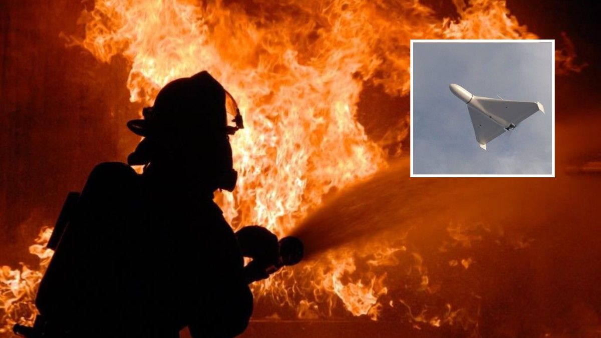 Війська рф вночі вдарили БпЛА по Дніпру: загорілась будівля