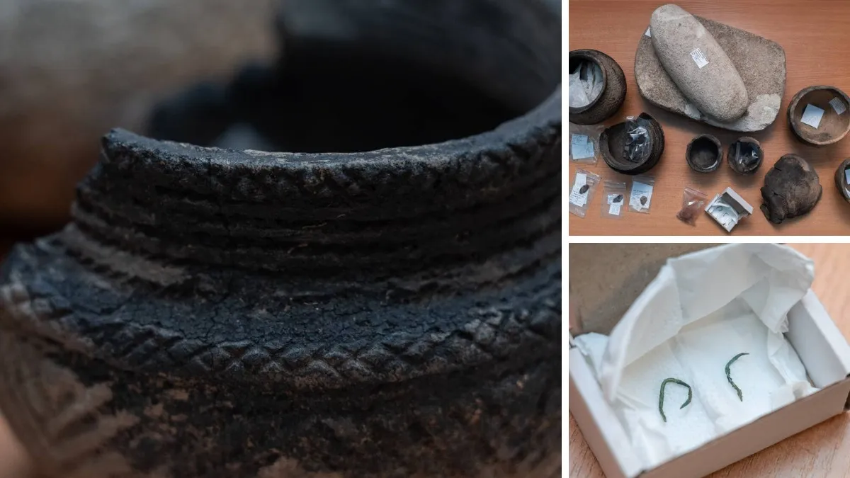 Глиняні горщики та крем'яні знаряддя: у Дніпропетровській області знайшли курган, якому приблизно п'ять тисяч років