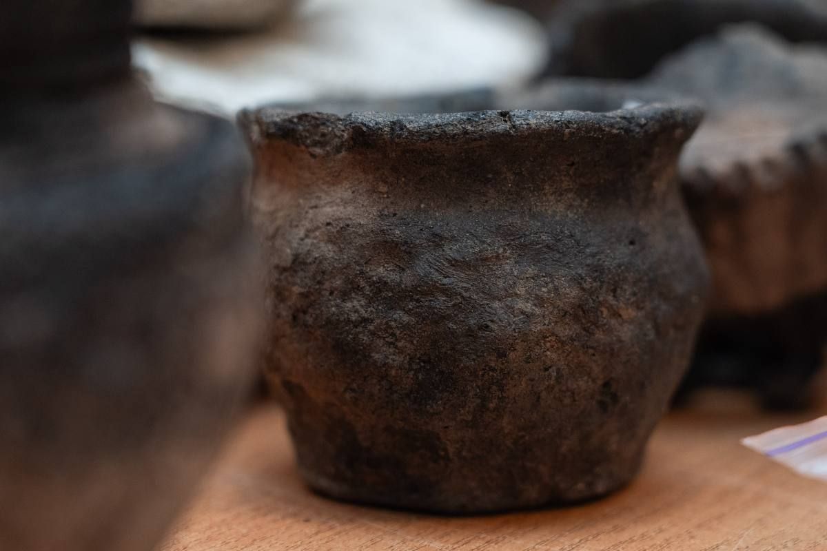 Знахідки досліджувала Дніпровська археологічна експедиція Інституту археології НАН України Знахідки досліджувала Дніпровська археологічна експедиція Інституту археології НАН України