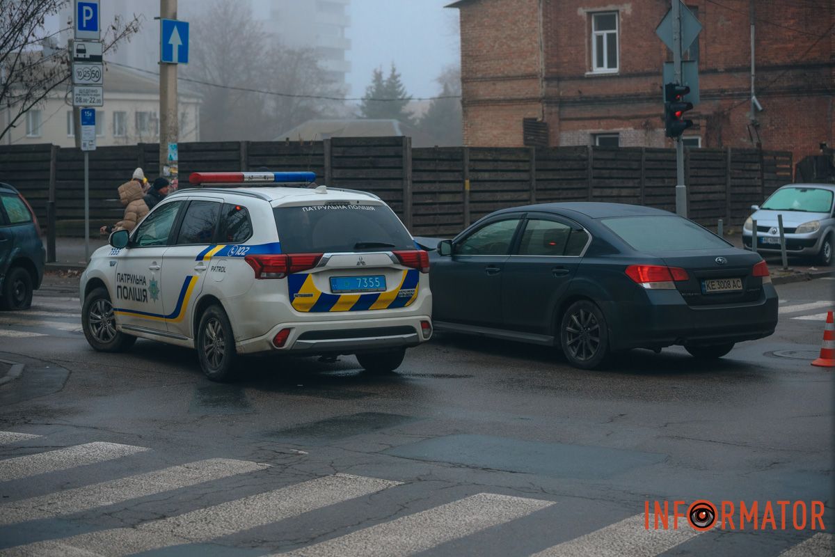 Движение транспорта в направлении проспекта Дмитрия Яворницкого перекрыто. ДТП 7