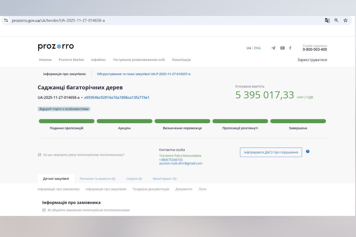 Зелені насадження за мільйони гривень