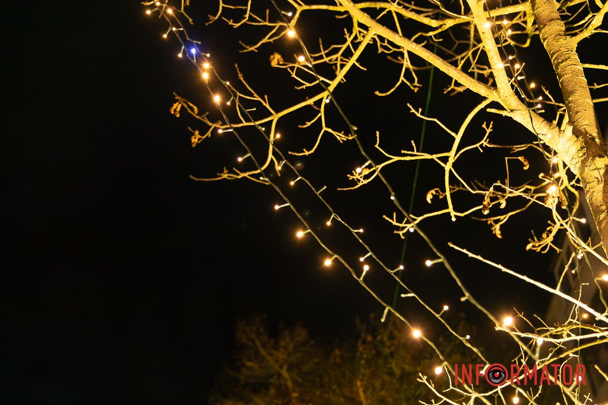 Світло Різдва у центрі Дніпра: як засяяла вулиця Яворницького 2