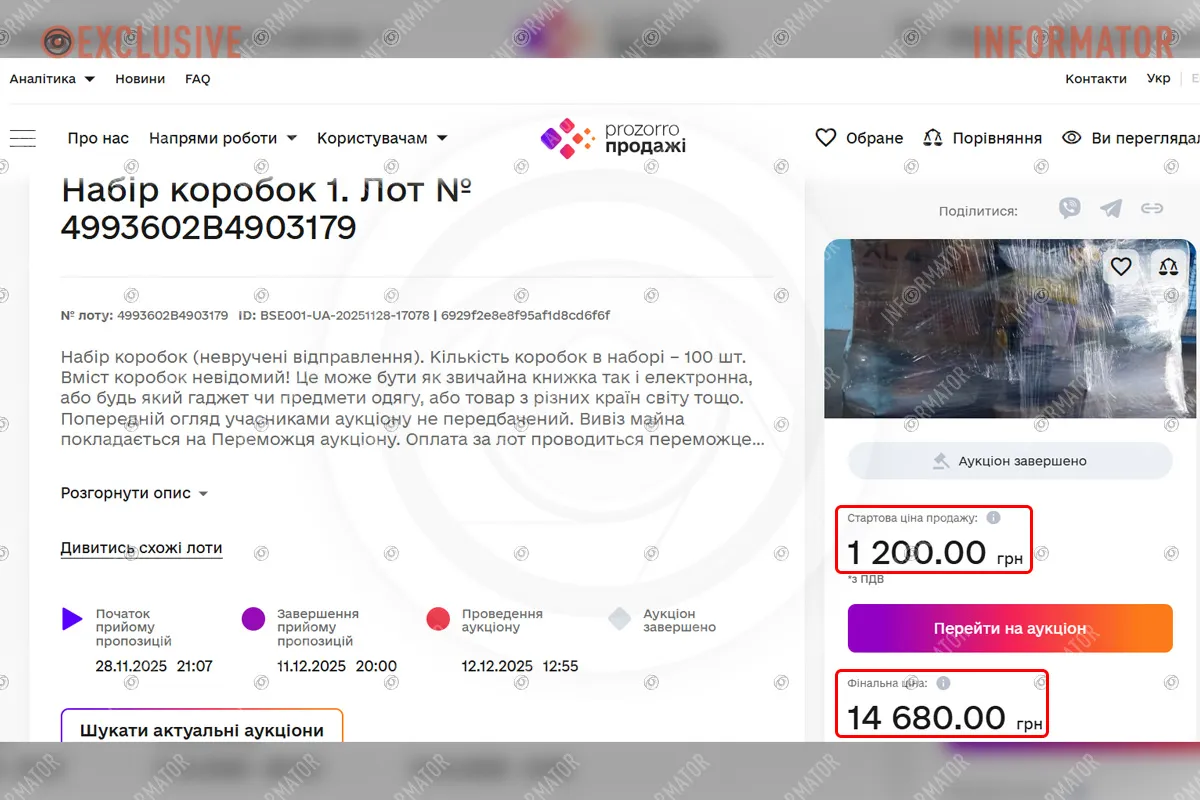 Дохлі миші, заварений пакетик чаю, пляшка води та ноутбук з вирваною «оперативкою»: що можна «виграти» на аукціоні посилок від «Укрпошти» 1