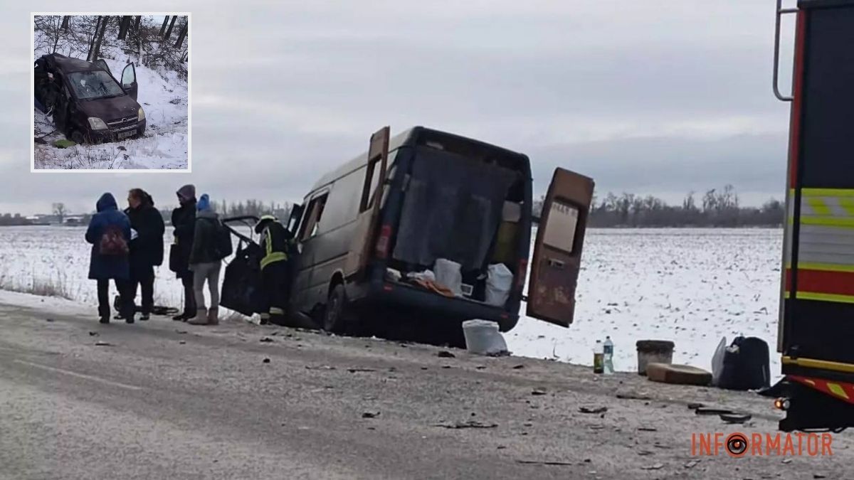 У Дніпровському районі зіткнулись Mercedes Sprinter та Opel: є постраждалі
