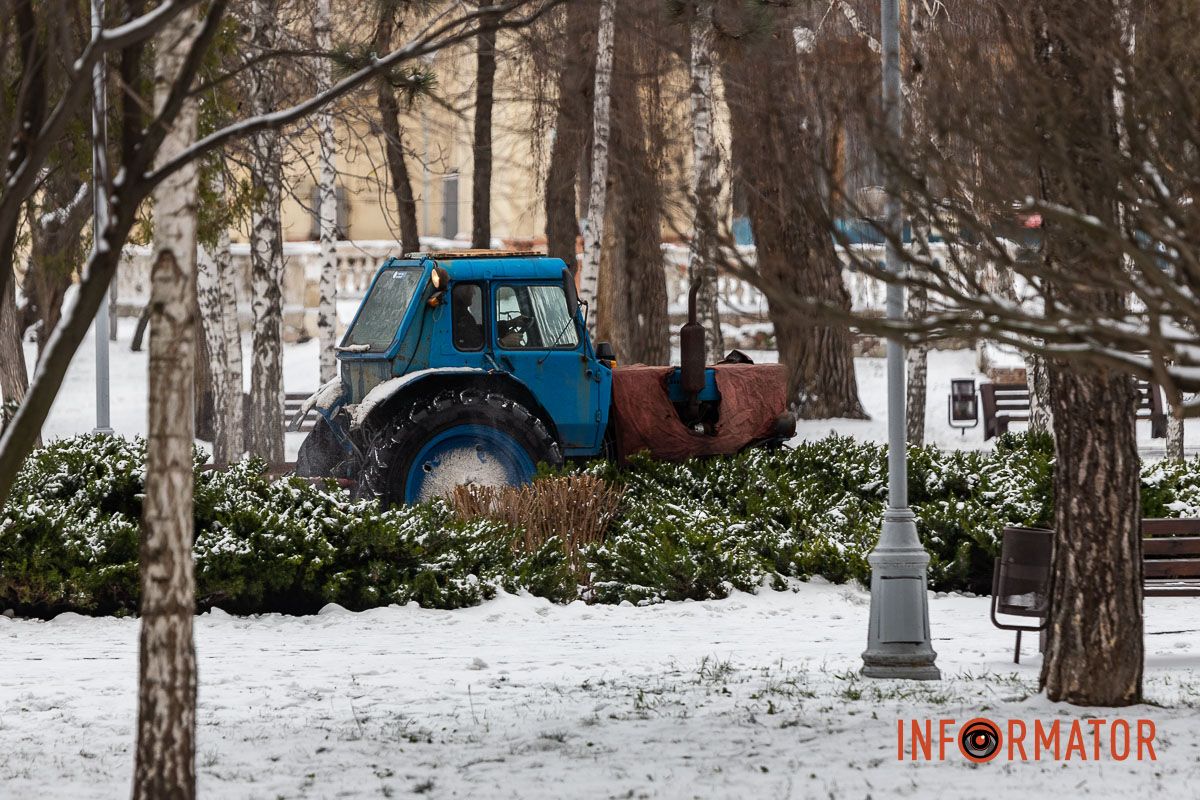 Як виглядає засніжений парк Глоби у Дніпрі 17