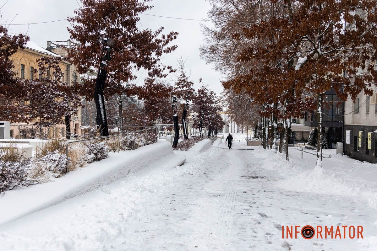 Місто як із листівки: у Дніпрі випав перший рясний сніг 41