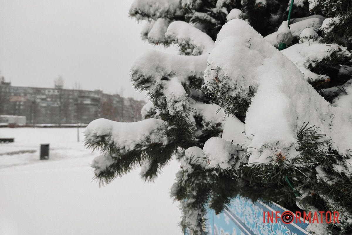 Місто як із листівки: у Дніпрі випав перший рясний сніг 10