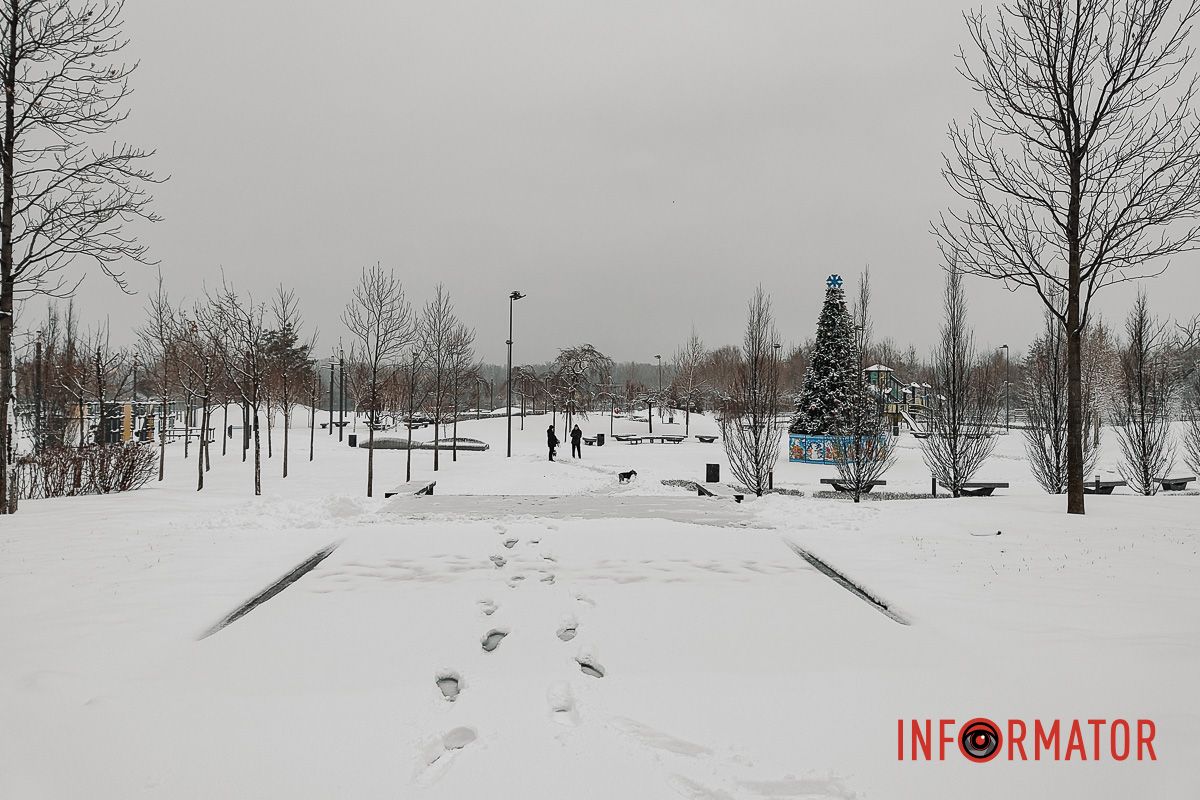 Місто як із листівки: у Дніпрі випав перший рясний сніг 4