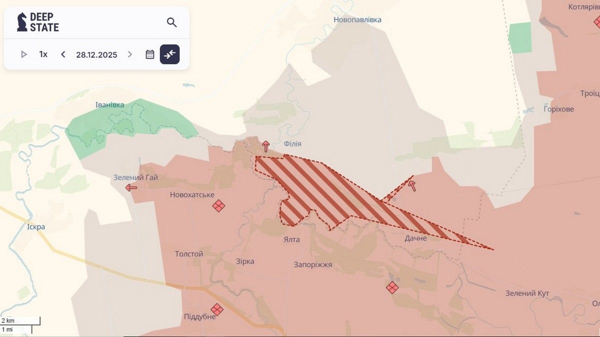 "Сіра зона" у напрямку Новопавлівки не змістилася