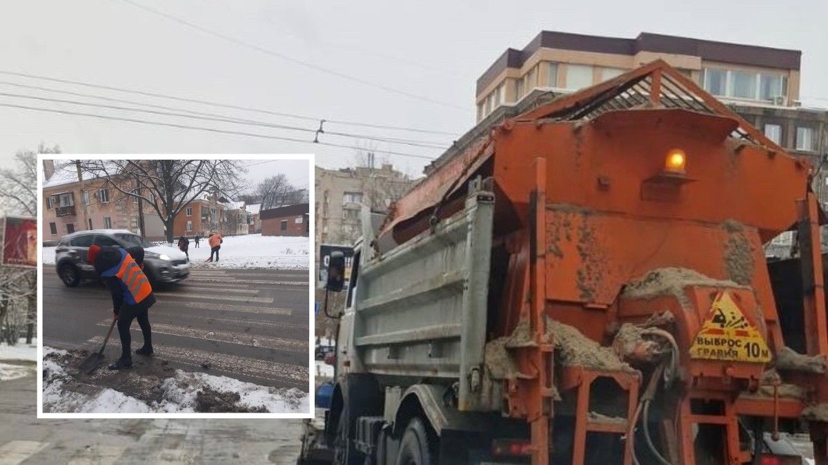 Использовали 1433 тонны противогололедного материала: в Днепре коммунальщики убирают снег