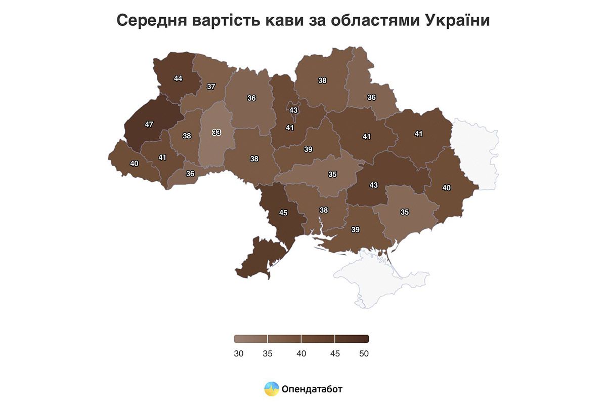Индекс эспрессо по регионам