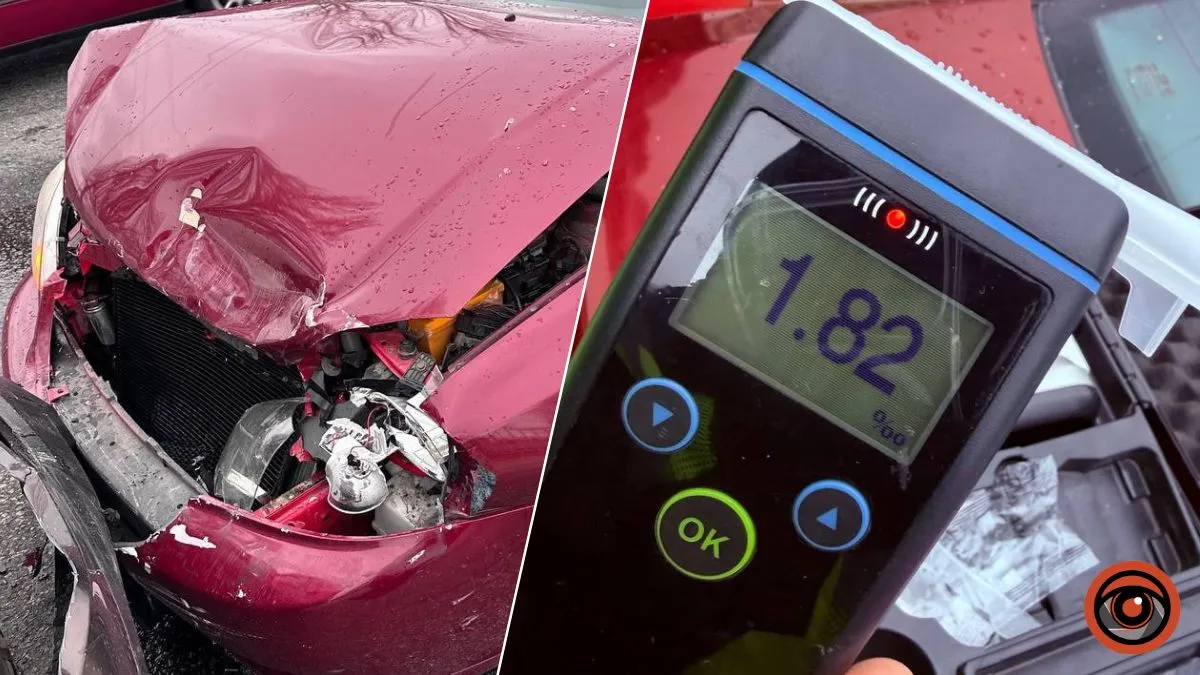 1,82 проміле алкоголю в крові: на Донецькому шосе Chevrolet на високій швидкості врізався в Hyundai