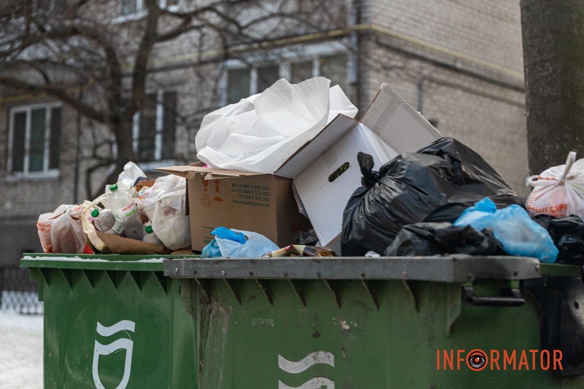 Проблема з вивозом сміття існує в Дніпрі вже давно