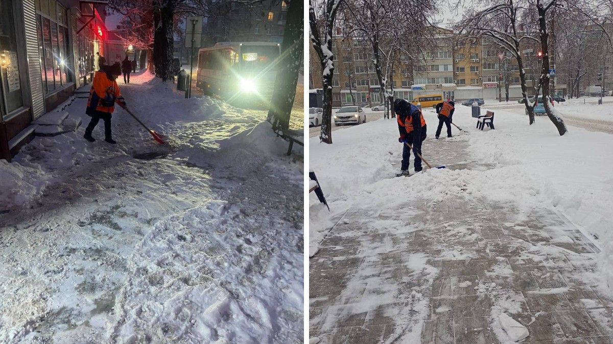 Використали 1741 тонну протиожеледного матеріалу: у Дніпрі 500 комунальників долають наслідки негоди