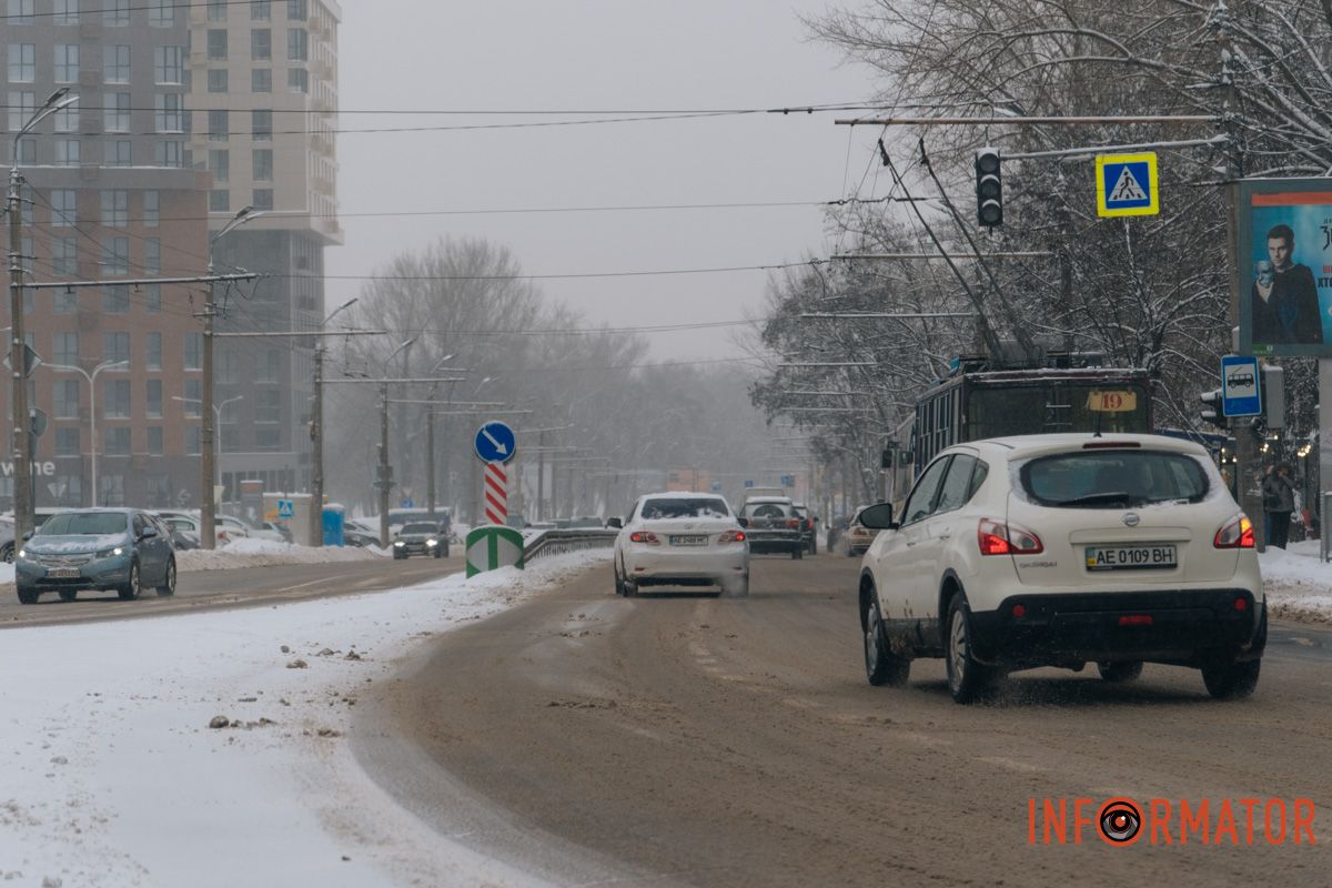 Непогода усложняет транспорт