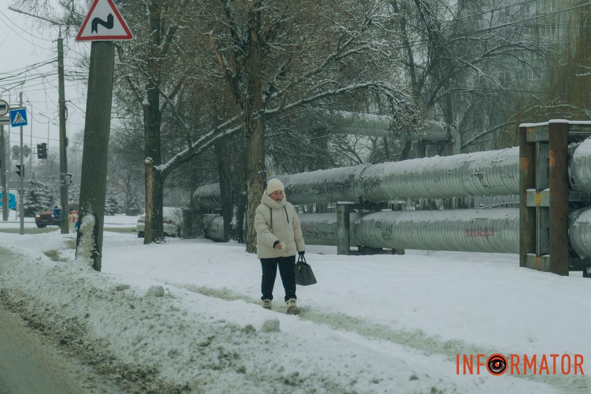 Снегопад в центральных районах города