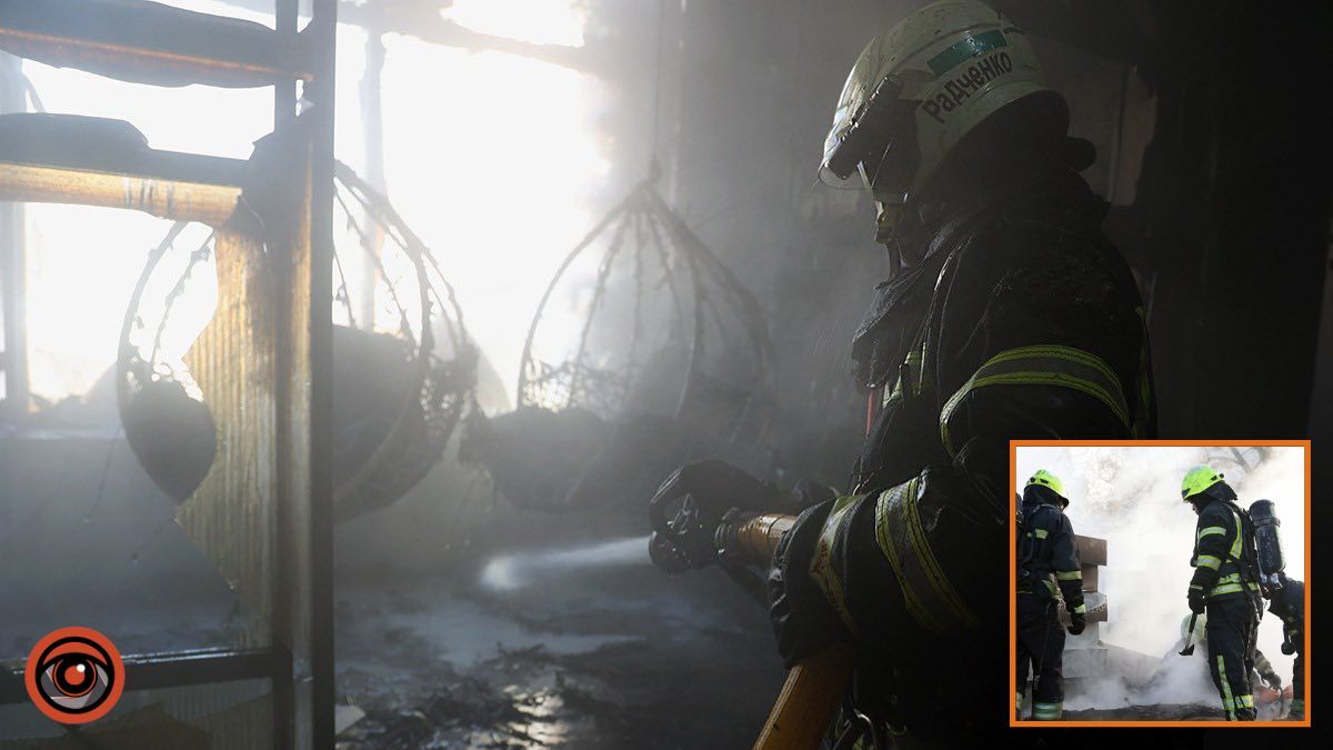 Площадь возгорания – 200 квадратных метров: детали пожара на Архитектора Олега Петрова в Днепре