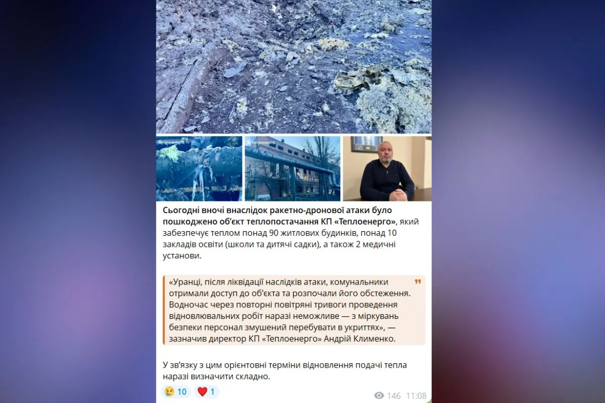 Публікація КП "Теплоенерго"