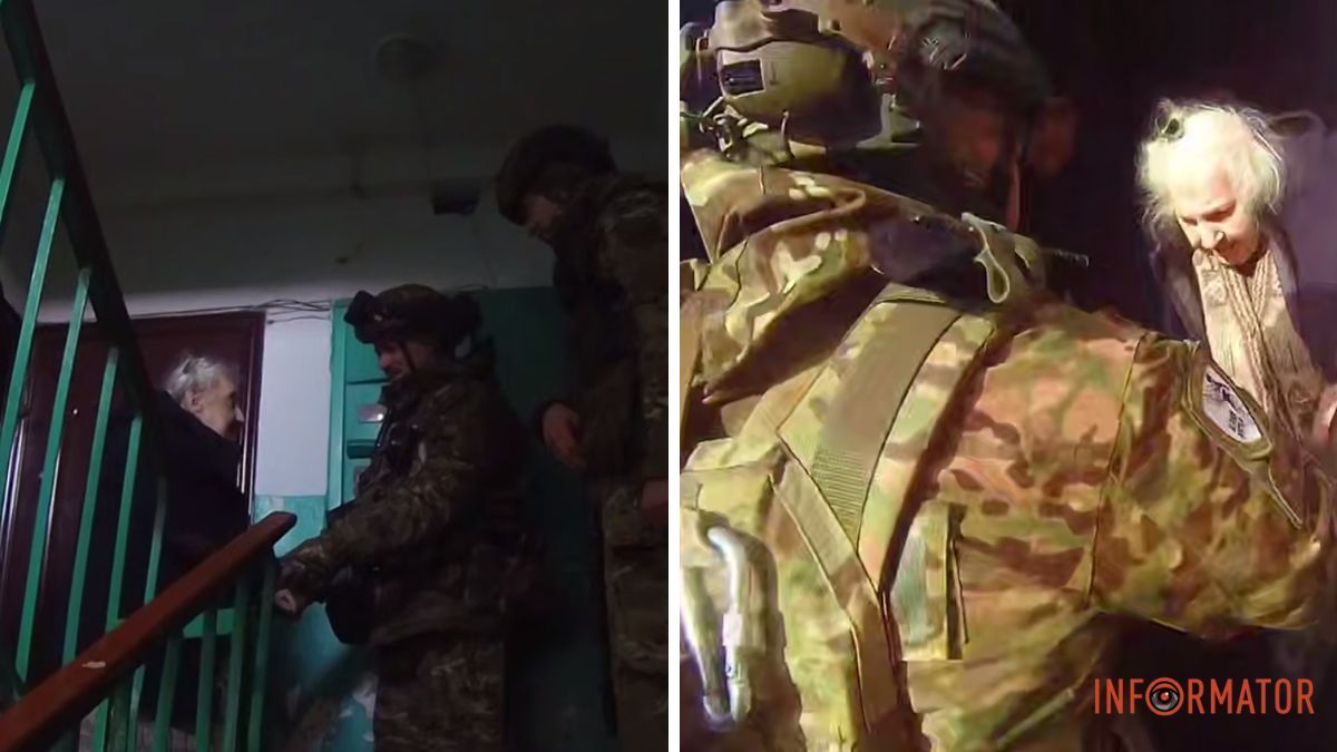 "Білі Янголи" помогли эвакуировать с прифронтового берега Никополя маломобильную пожилую женщину и ее кошку