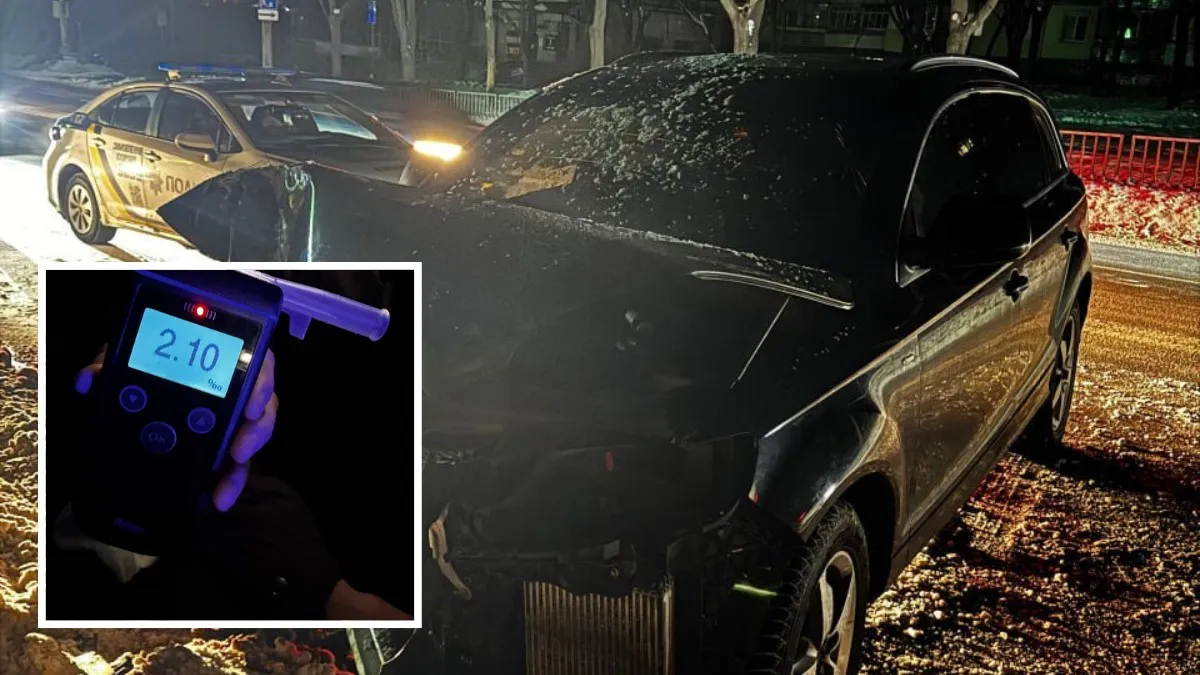 У Дніпрі на Панікахи п'яний водій Audi в'їхав в огорожу