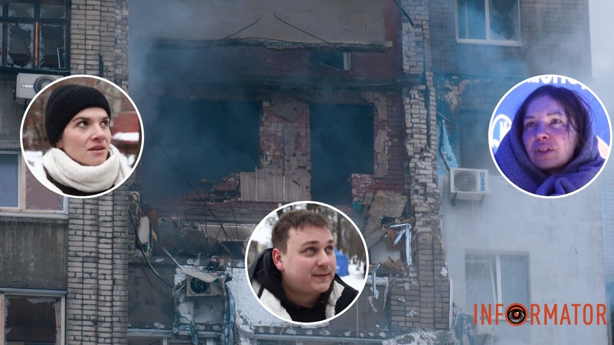 Влучання безпілотника у багатоповерхівку у Дніпрі: пожежу ліквідували, в ОВА поділилися розповідями людей про пережитий жах