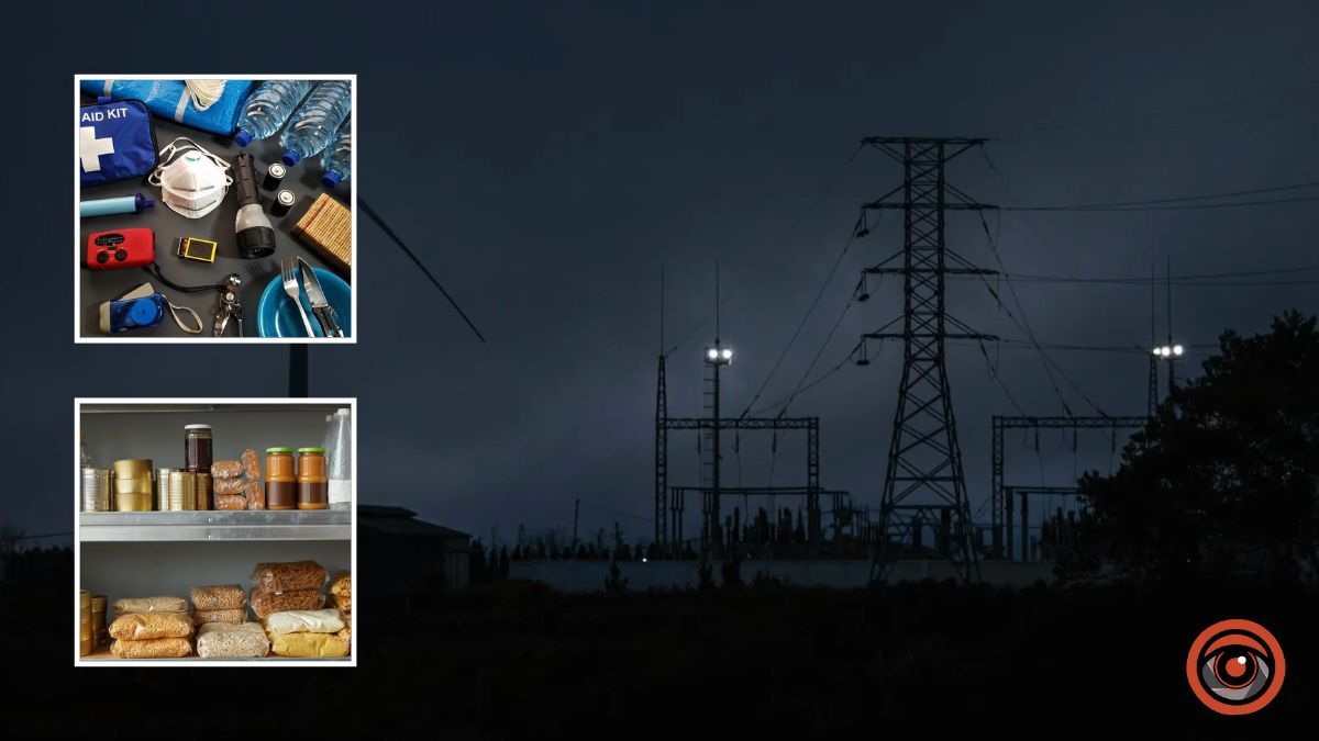Запас води, їжі та «тривожна валіза»: у МВС дали поради на випадок надзвичайної ситуації в енергетиці