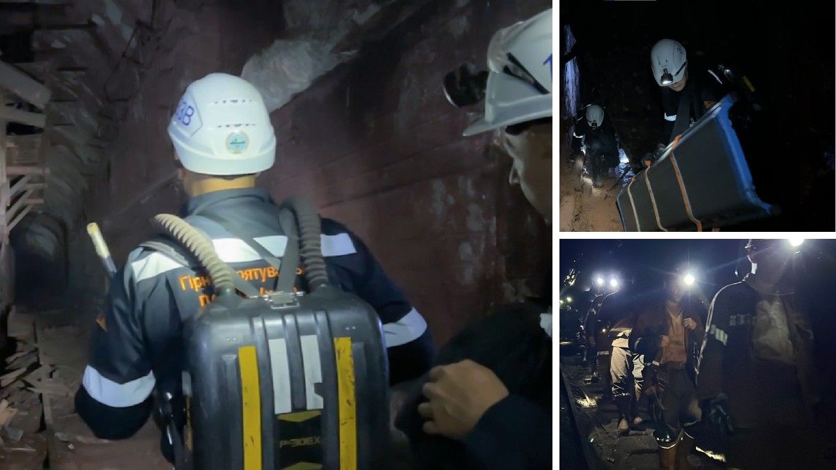 Подолали майже 7 кілометрів підземних виробок: у Кривому Розі рятувальники допомогли шахтарям, що опинилися в пастці через знеструмлення шахти