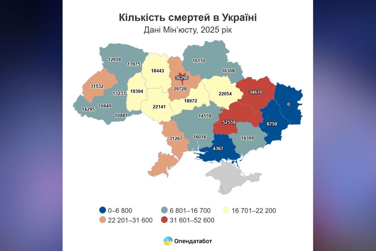 Дніпропетровщина очолила антирейтинг регіонів з найвищим рівнем смертності Дніпропетровщина очолила антирейтинг регіонів з найвищим рівнем смертності