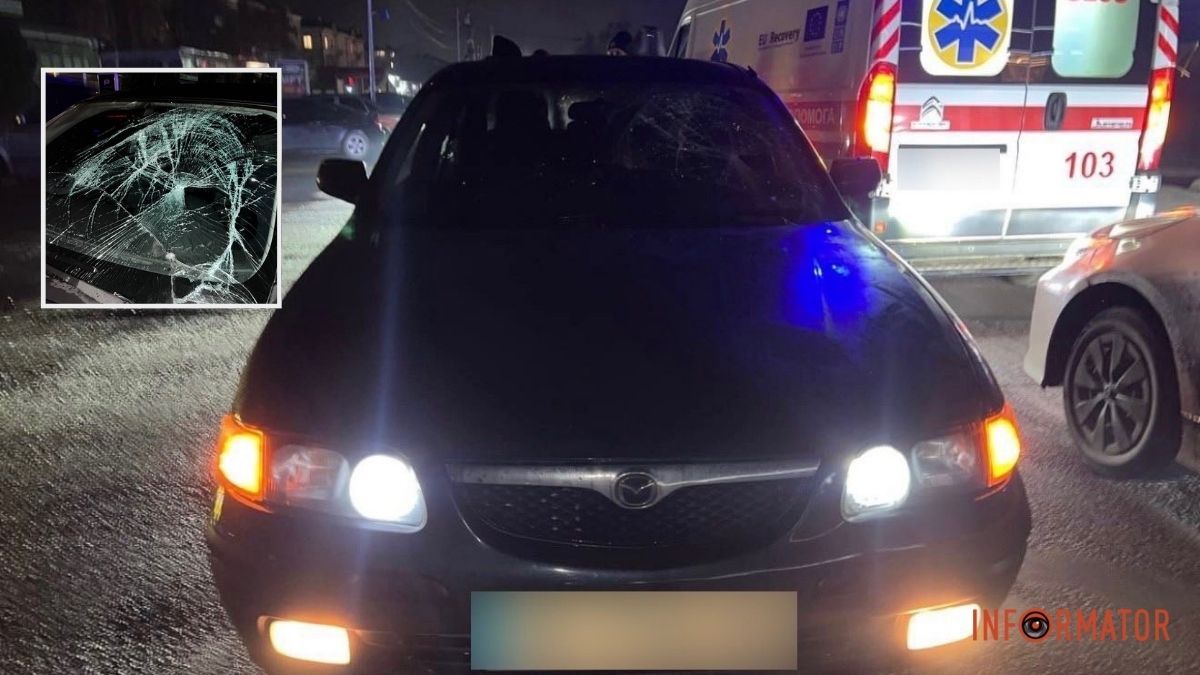 У Самарі водій Mazda збив пішохода: 59-річний чоловік у лікарні