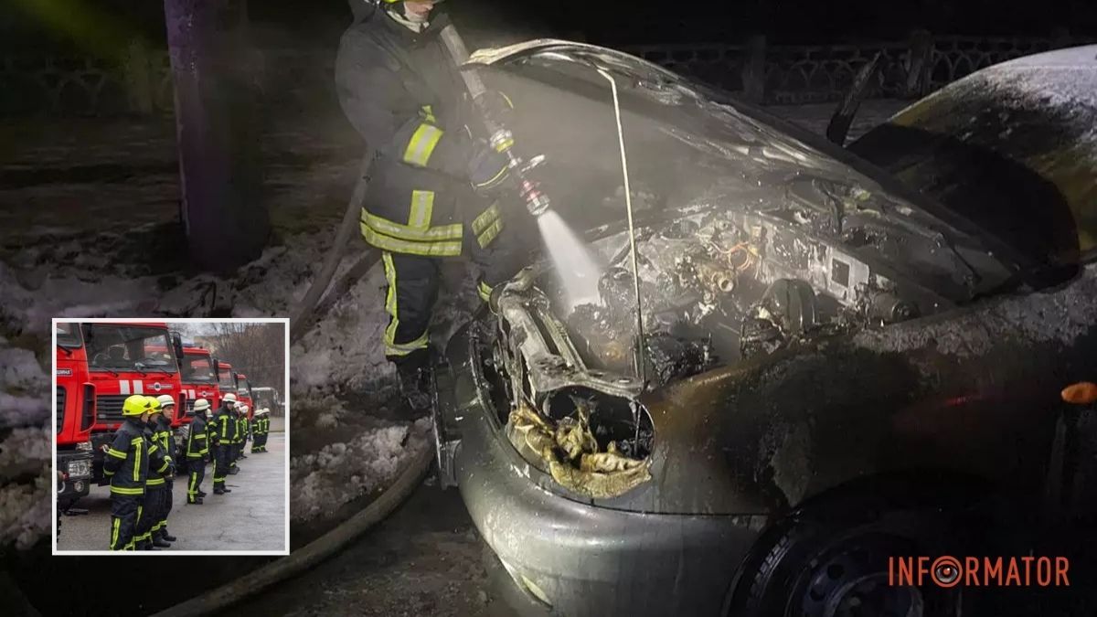 У Кам’янському на Дніпробудівській палав Daewoo: деталі від рятувальників