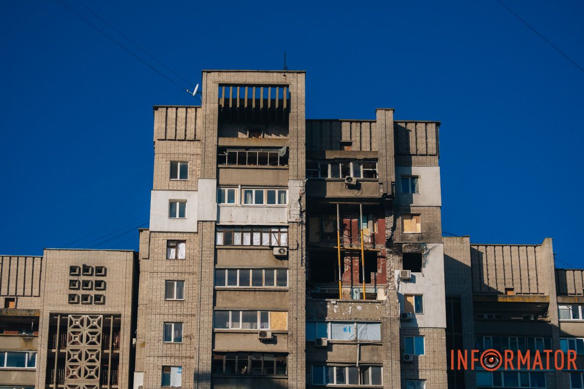 22 січня в результаті ворожої атаки був пошкоджений будинок у Шевченківському районі Дніпра