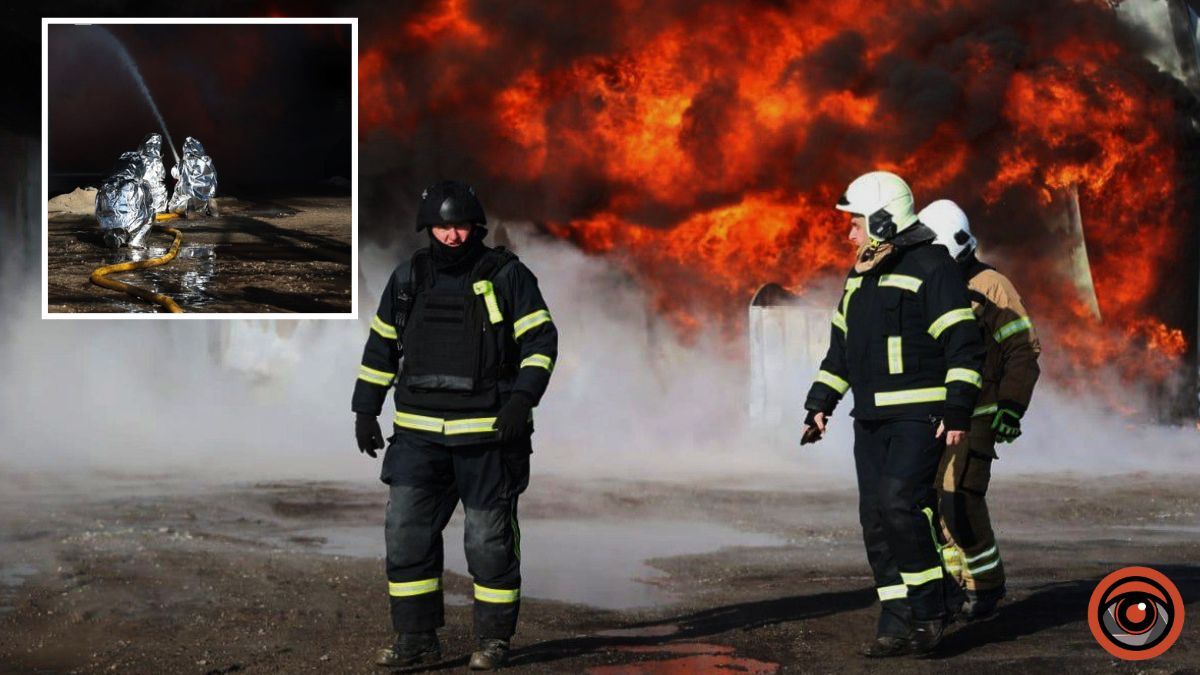 Масштабна пожежа у Самарівському районі: з вогнем після удару БпЛА борються понад 100 рятувальників