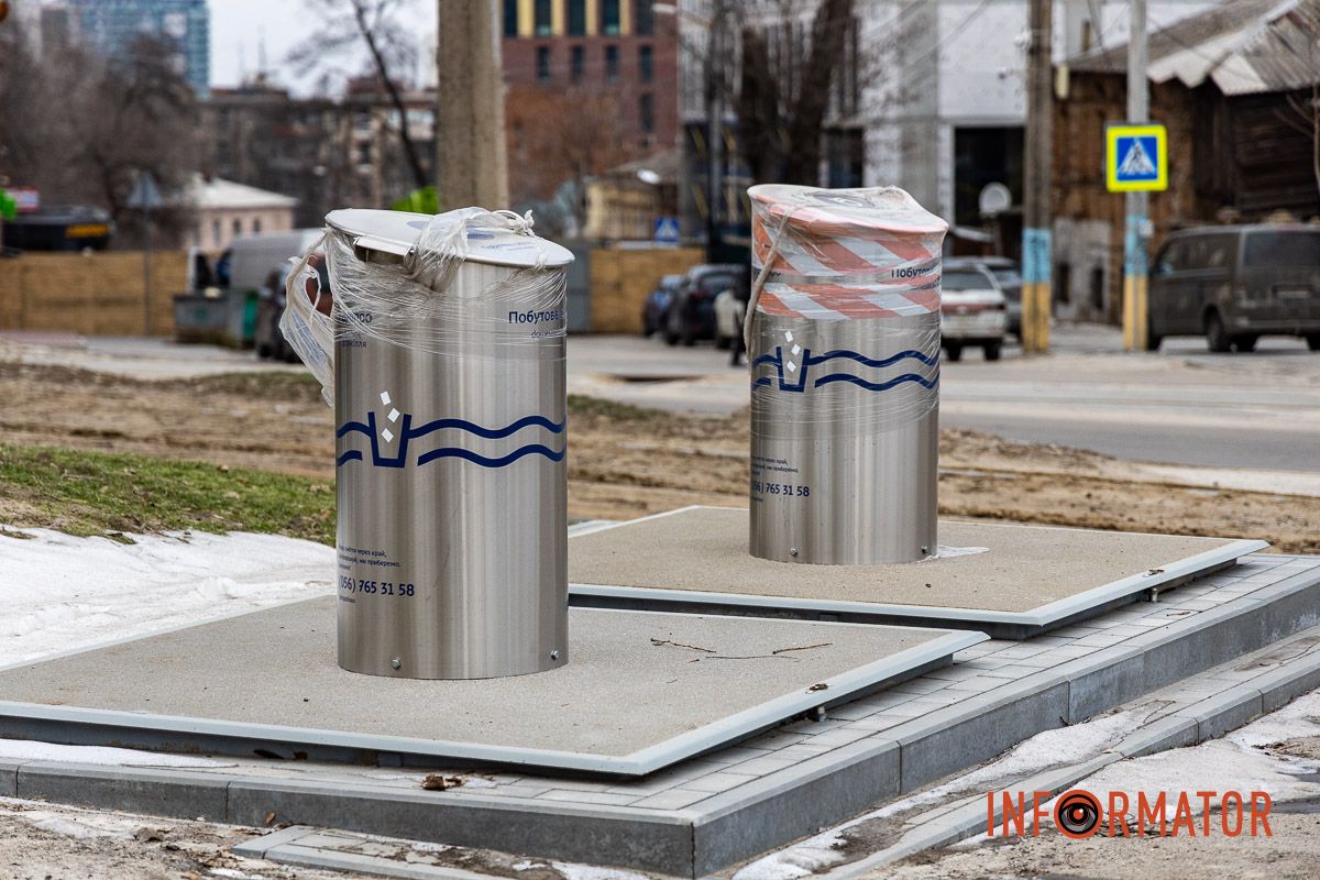 «Золоті» підземні баки встановили на Святослава Хороброго у Дніпрі 2