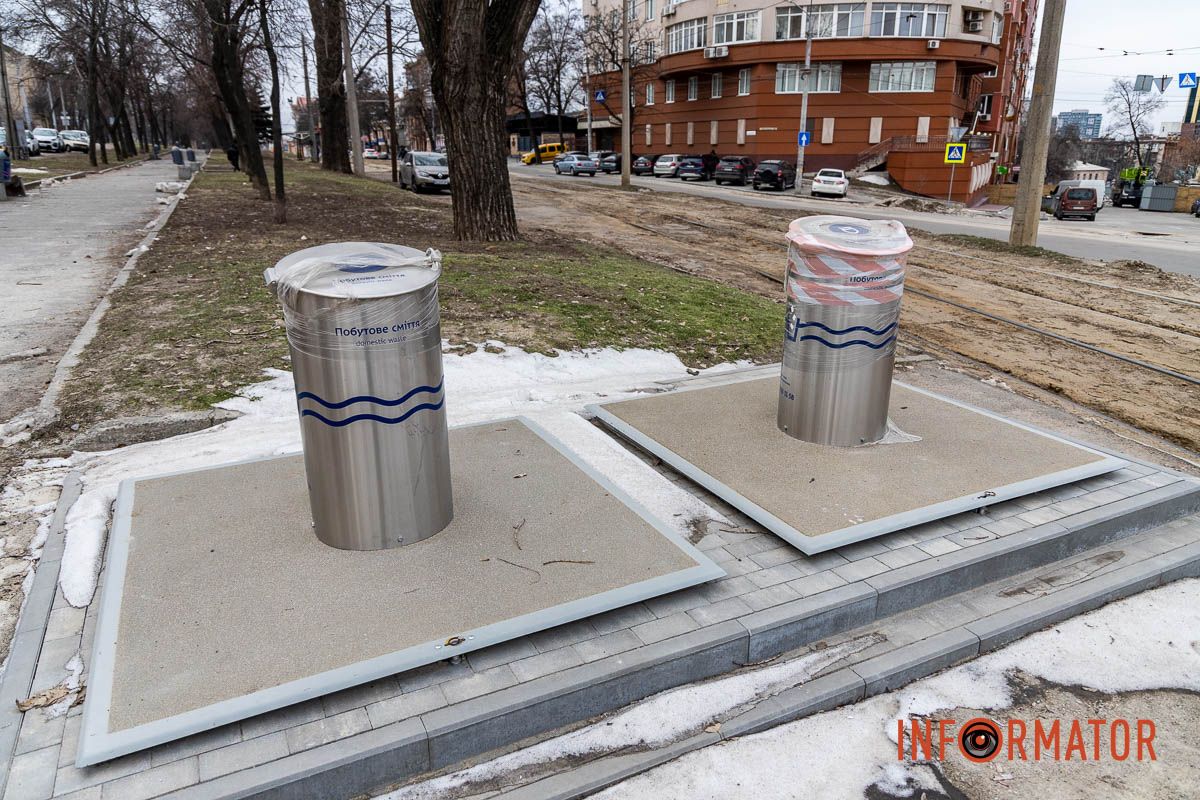 «Золоті» підземні баки встановили на Святослава Хороброго у Дніпрі 7